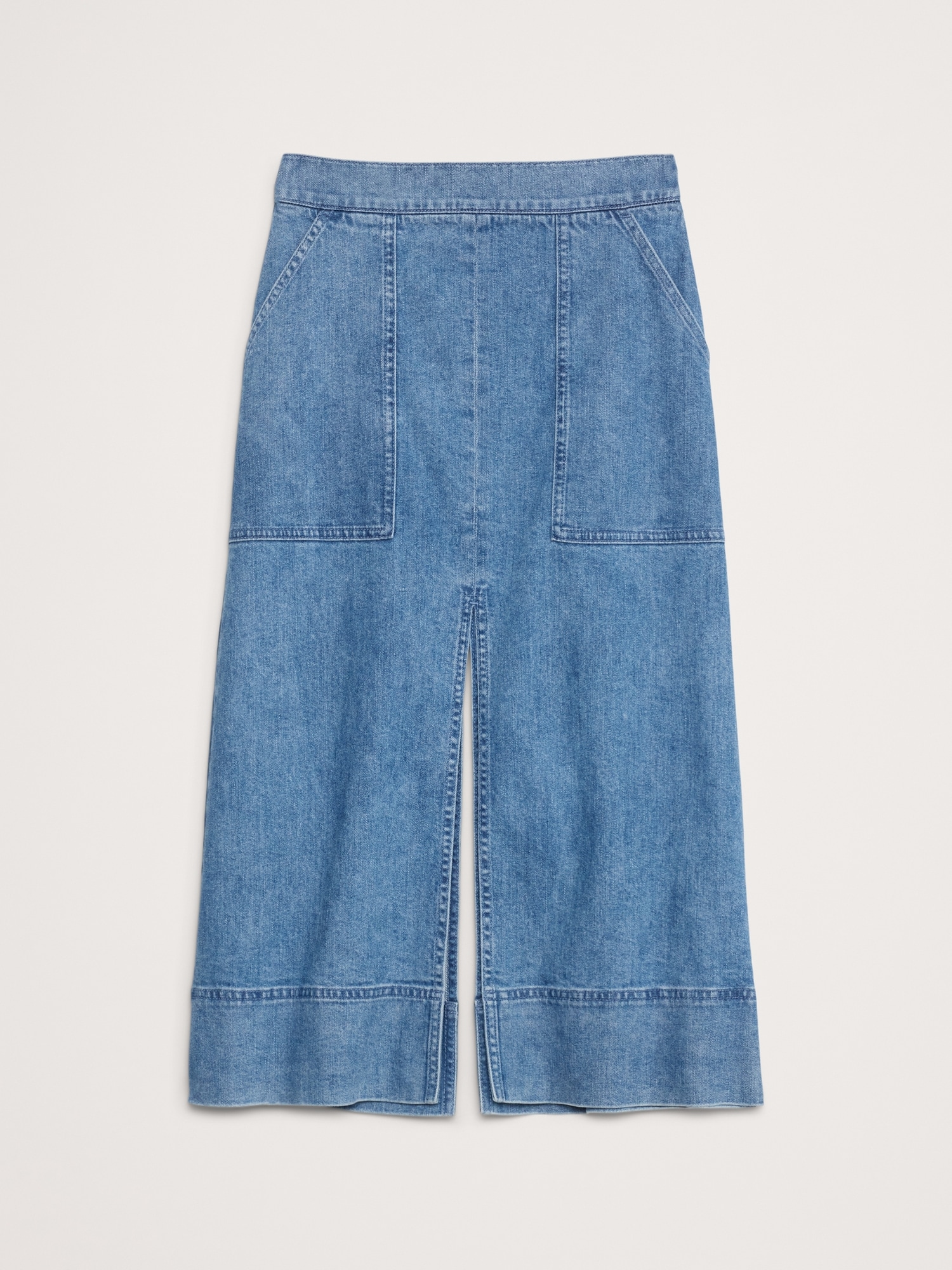 Denim Midi Skirt