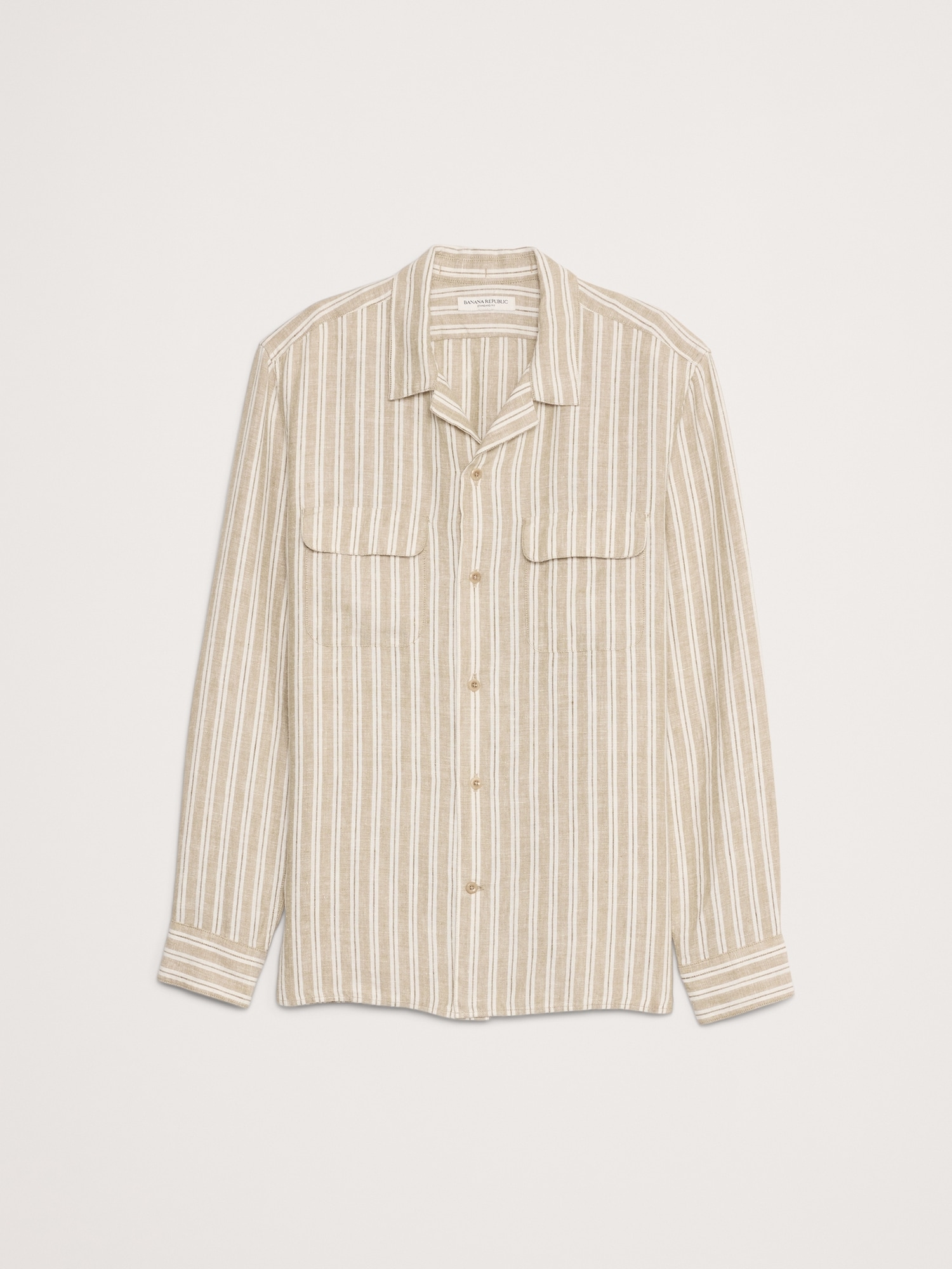 Standard-Fit Linen Resort Shirt