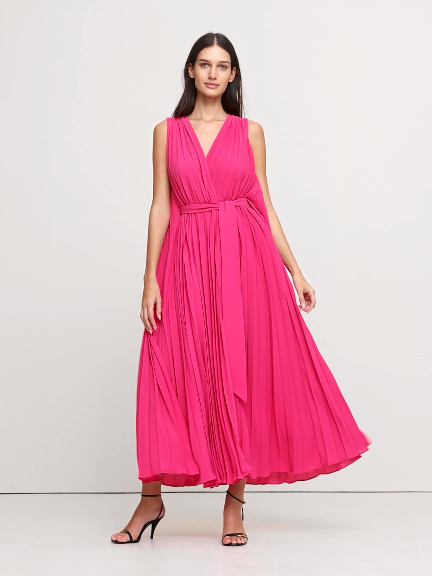 Image number 2 showing, Pleated Cape Maxi Dress