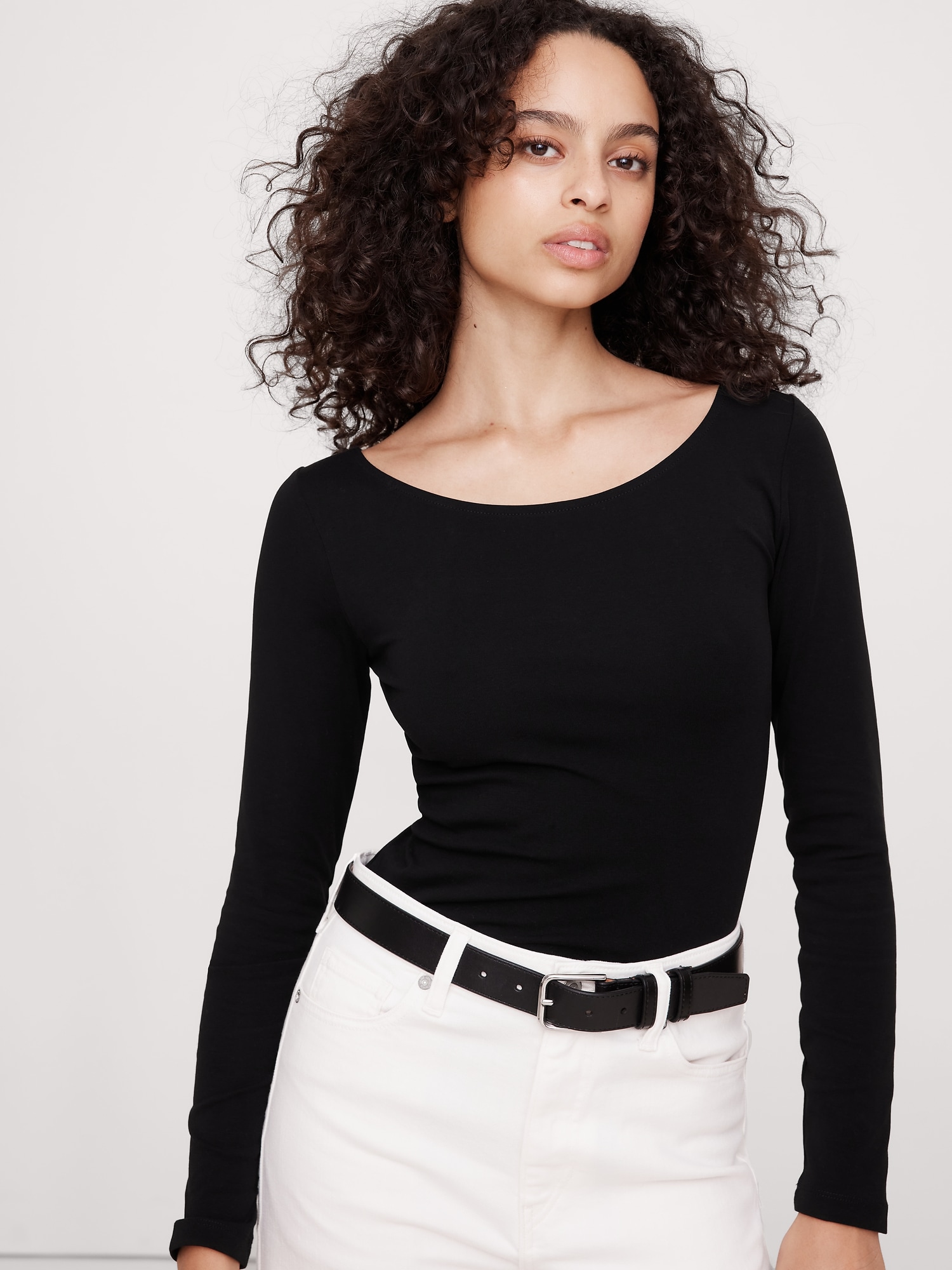 Refined Scoop-Neck T-Shirt