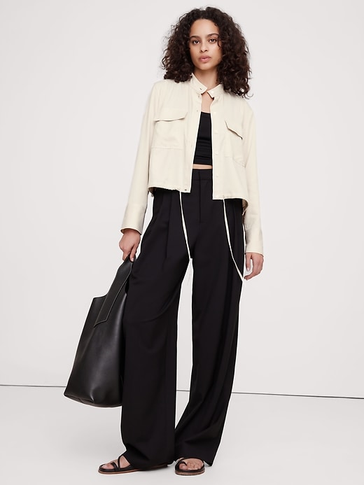 Tencel™-Cotton Utility Shirt | Banana Republic
