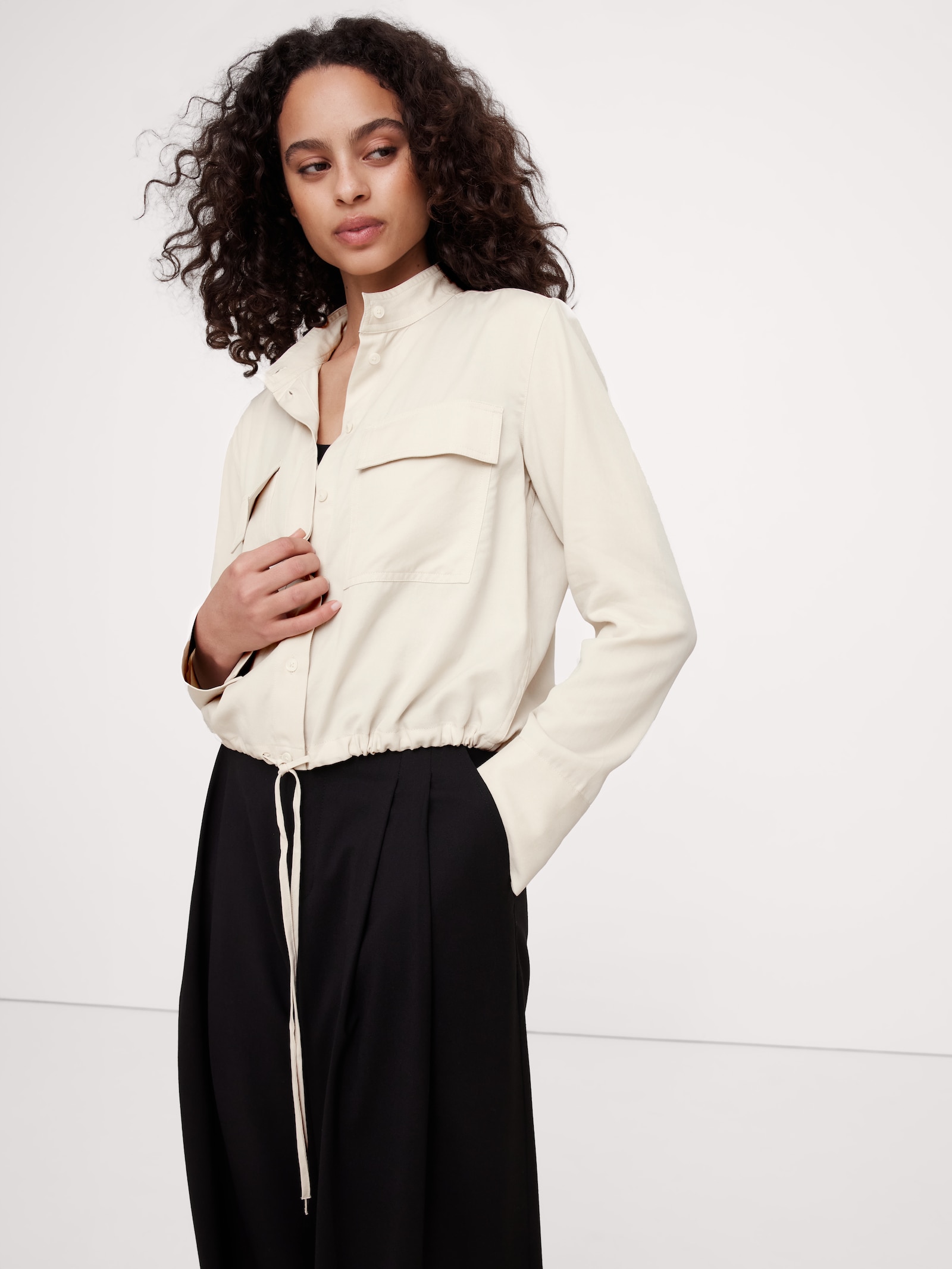 トップス Shiun CUPRO FIBRIL UTILITY SHIRT shiun(シウン) ONLINE STORE / CUPRO FIBRIL UTILITY SHIRT