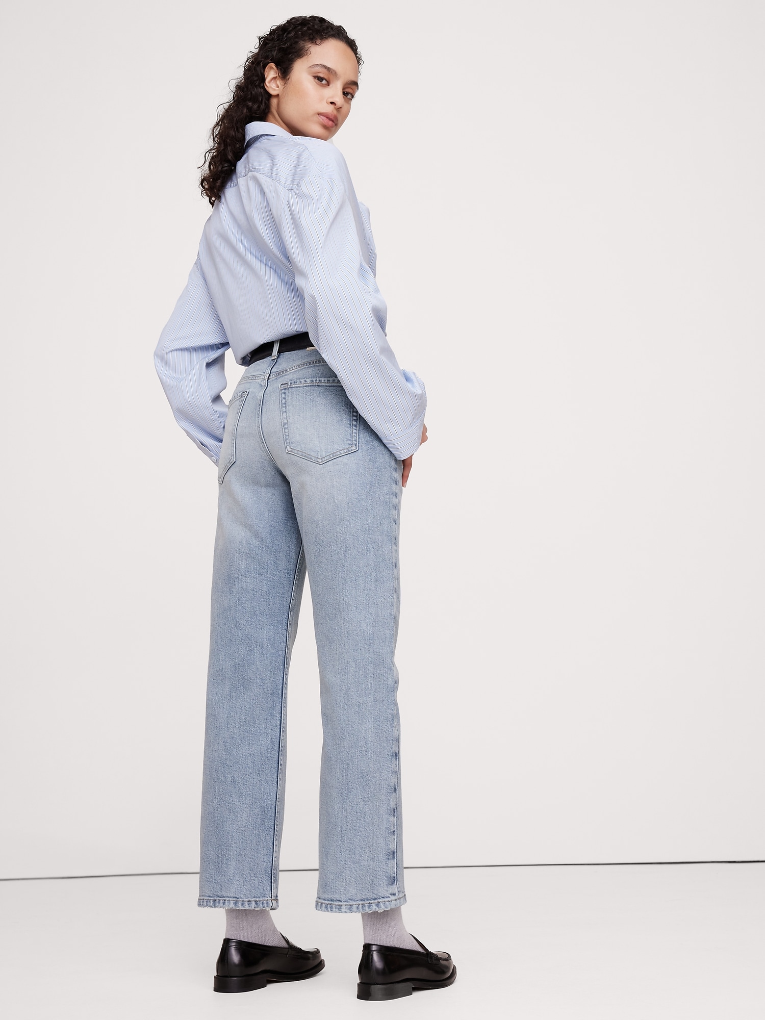 High-Rise Straight Ankle Jean