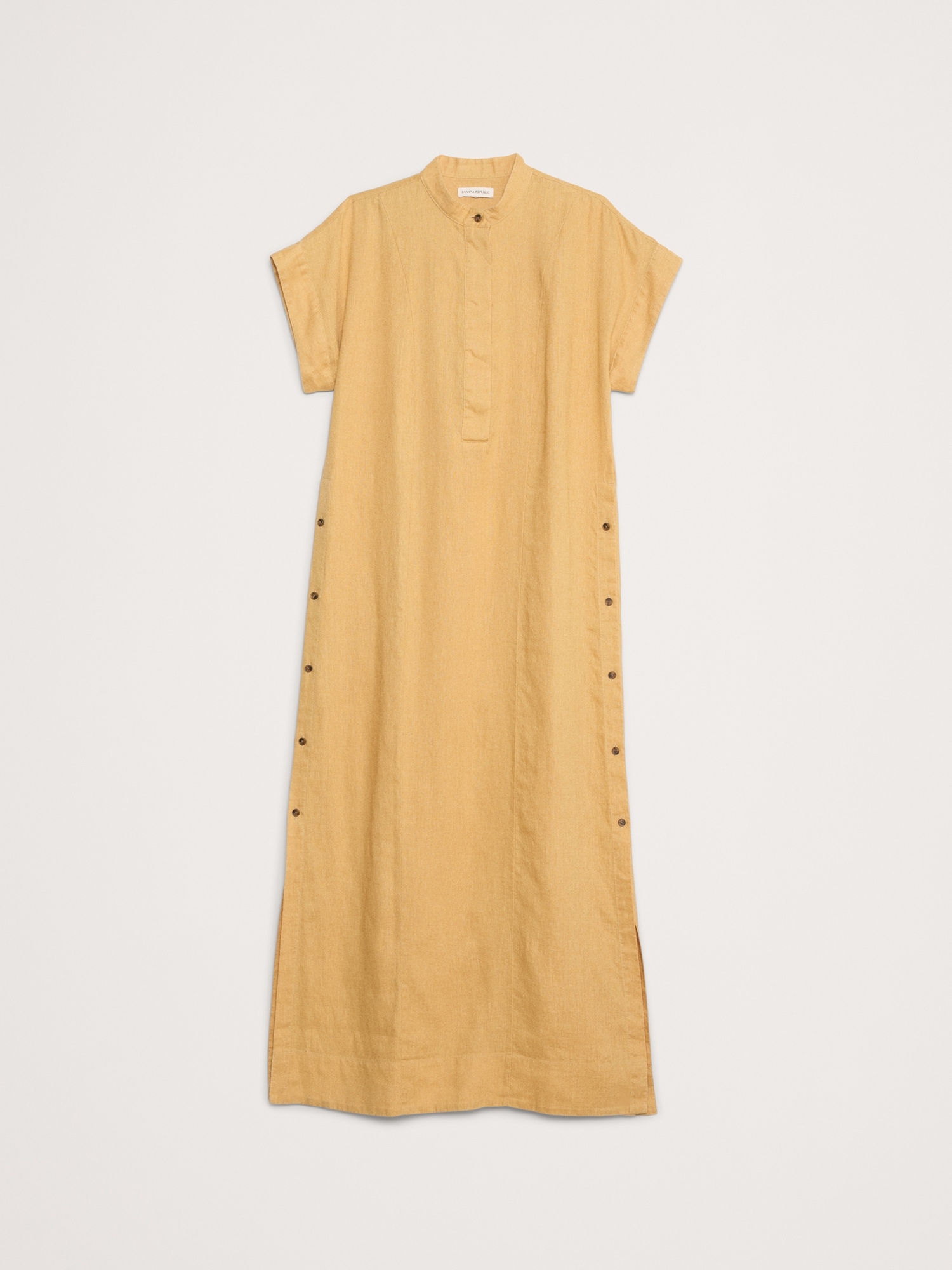 Linen Kaftan Maxi Dress