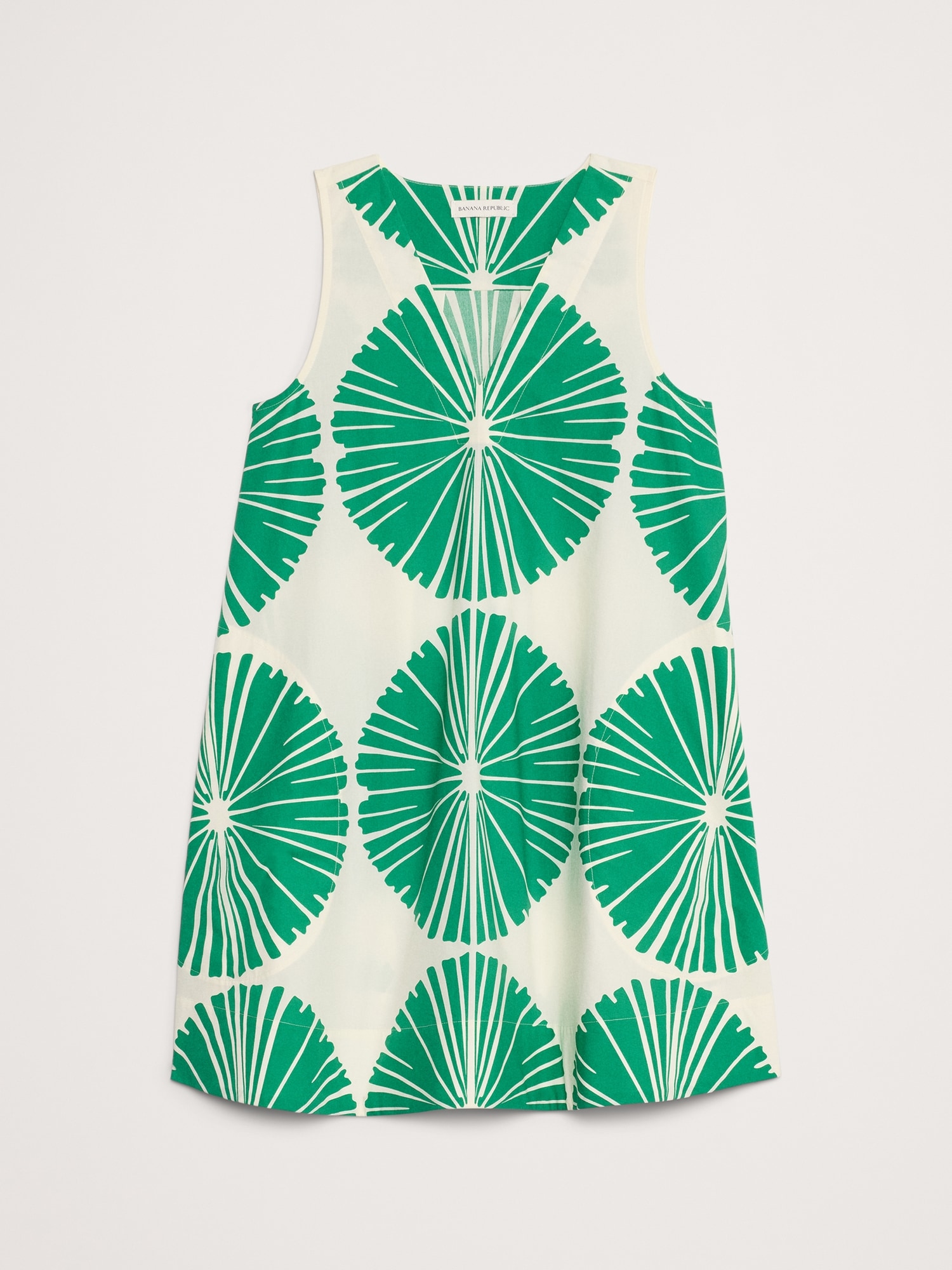 Cotton Poplin Swing Mini Dress