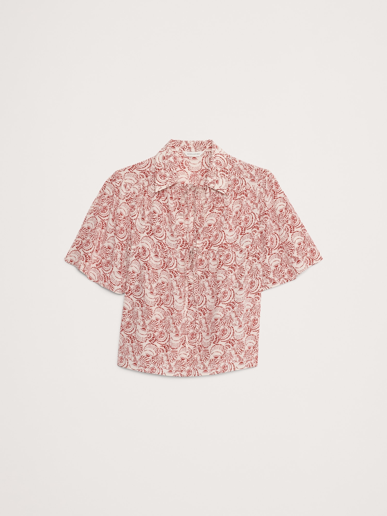 Matte Silk Tie-Front Shirt