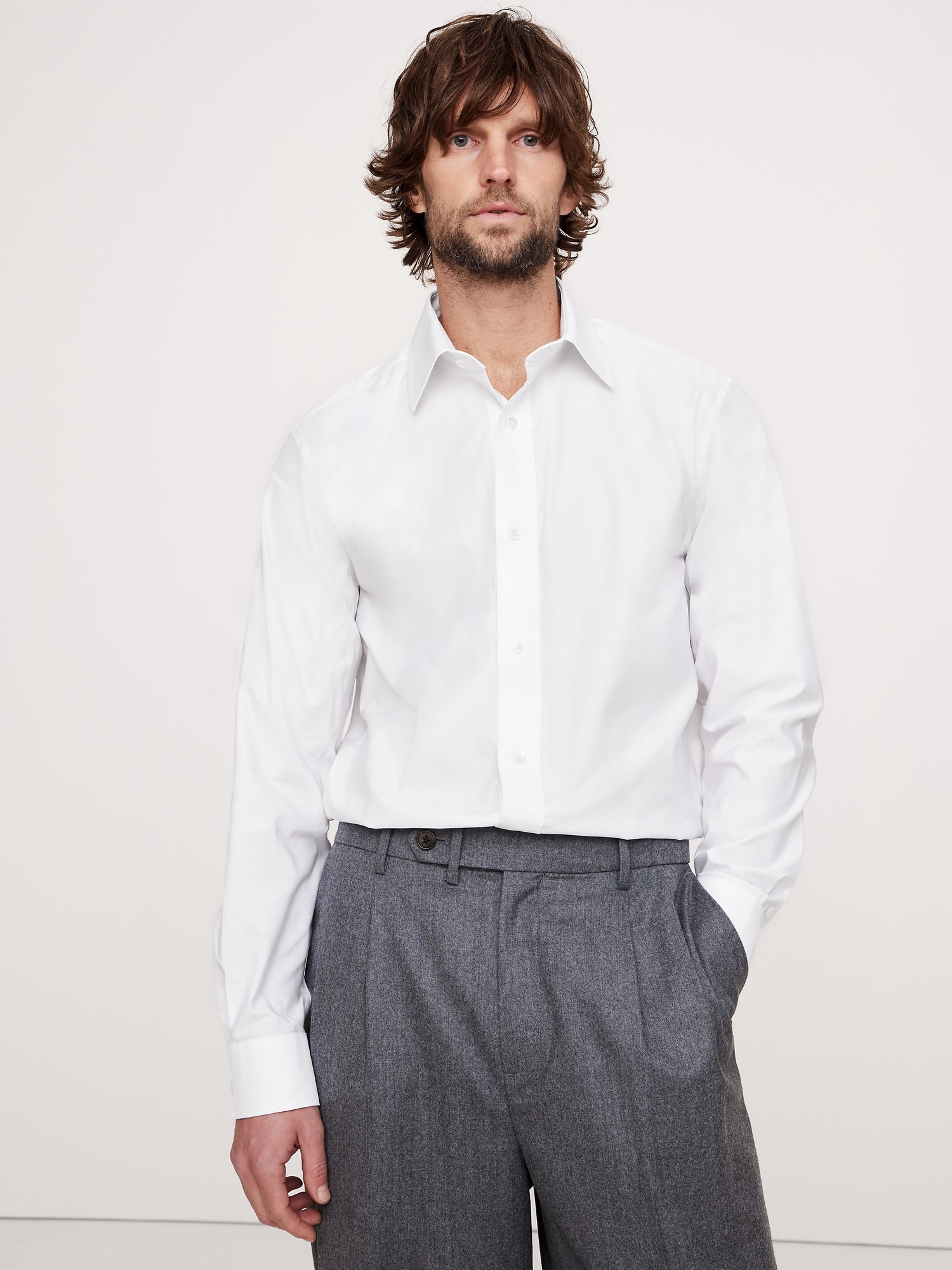 Standard-Fit Wrinkle-Resistant Dress Shirt