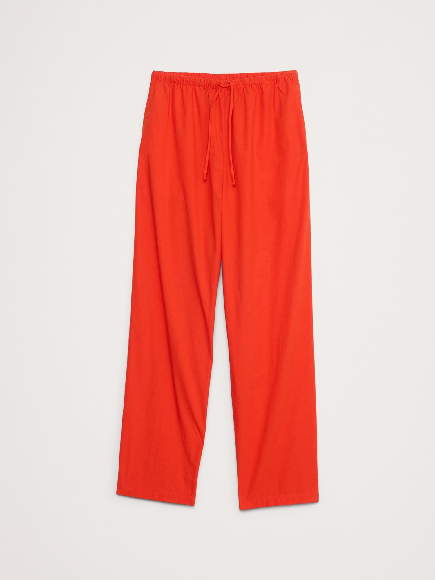 Cotton Poplin Pull-On Pant