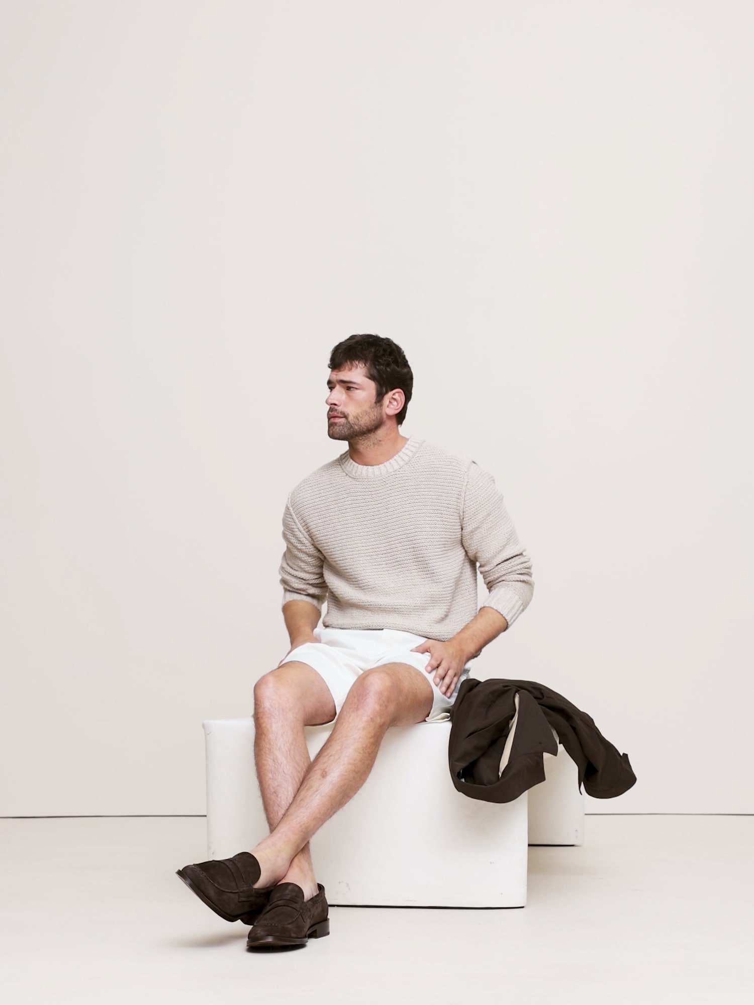 Image number 2 showing, Cotton-Linen Blend Crew-Neck Sweater