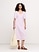 Image number 2 showing, Viscose-Linen Dupioni Ruched Long Midi Dress