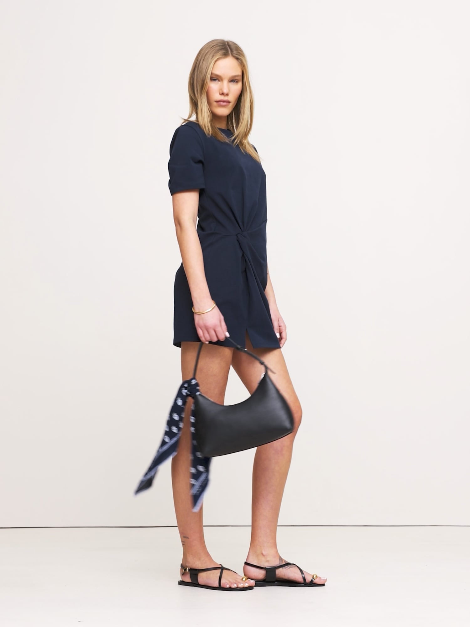 Image number 2 showing, Cotton Twisted T-Shirt Dress
