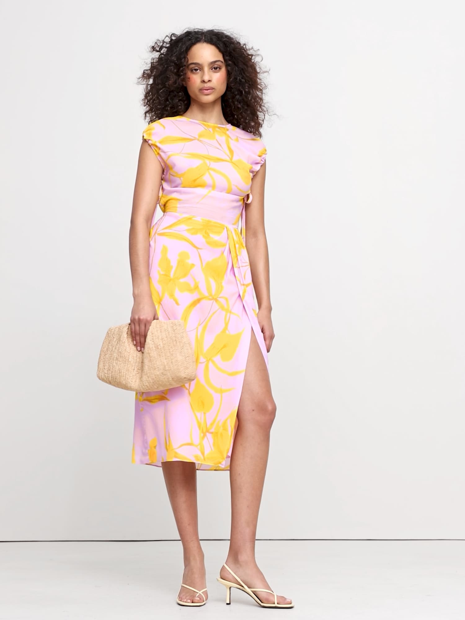 Image number 2 showing, Stretch-Crepe Open-Back Midi Dress