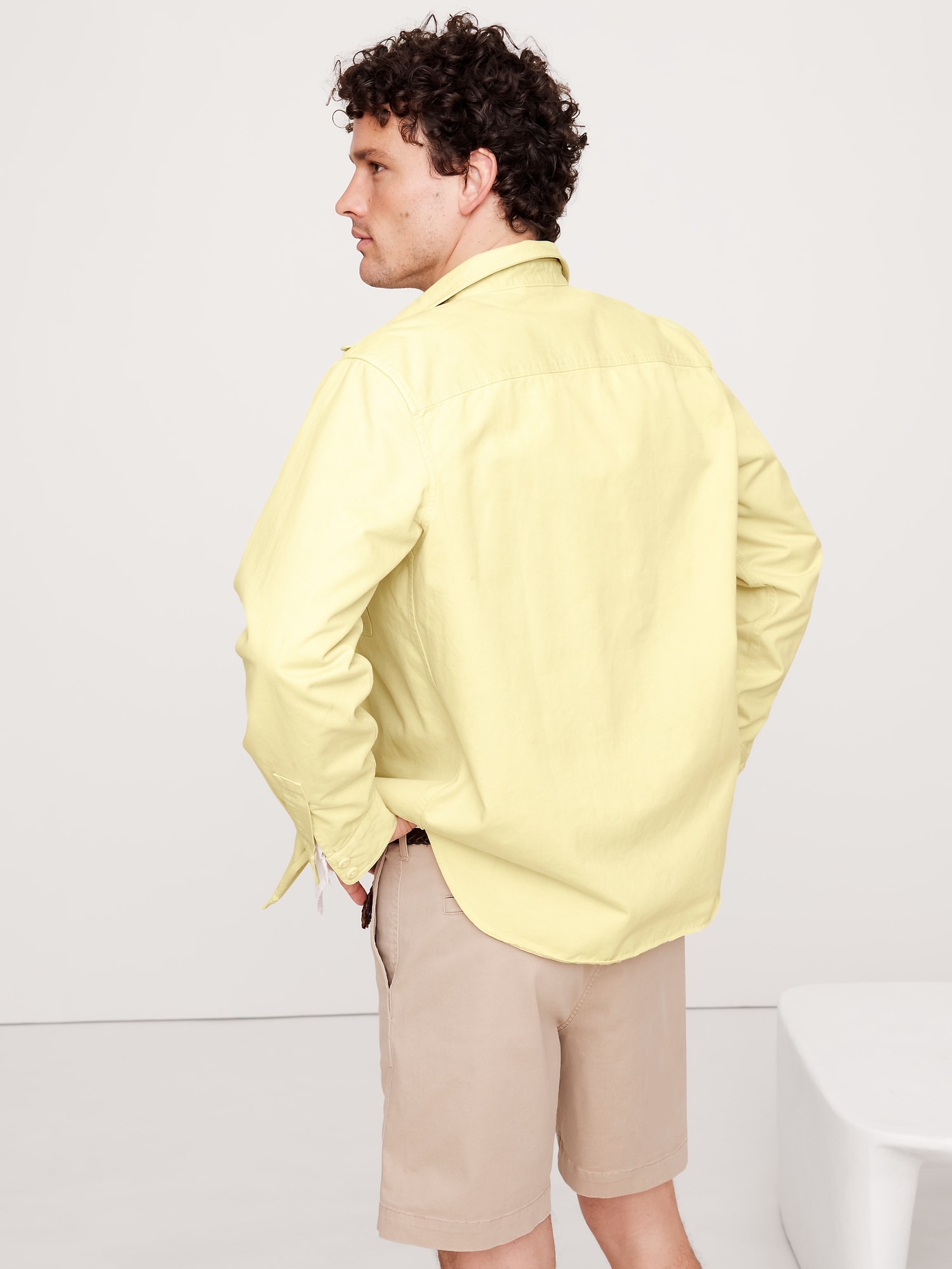 Cotton Twill Shirt Jacket