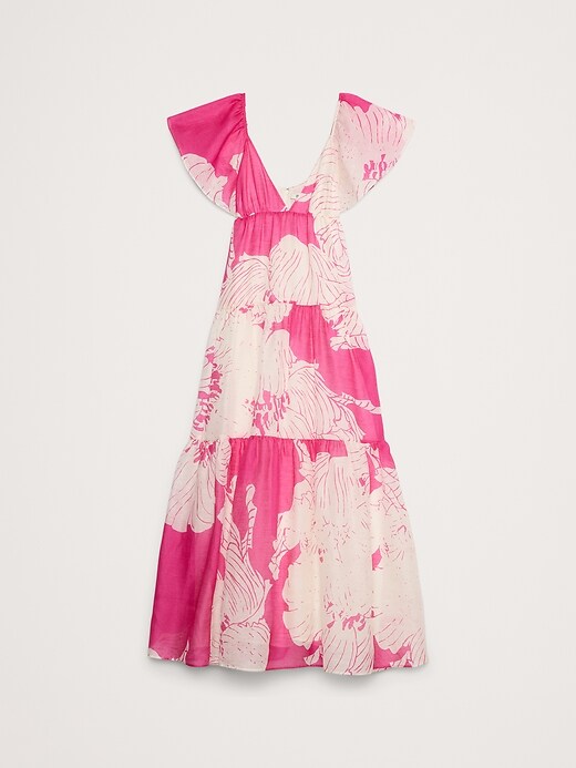 linen fall dresses Living In The Moment Ivory Linen Blend Embroidered Maxi Dress main image 1