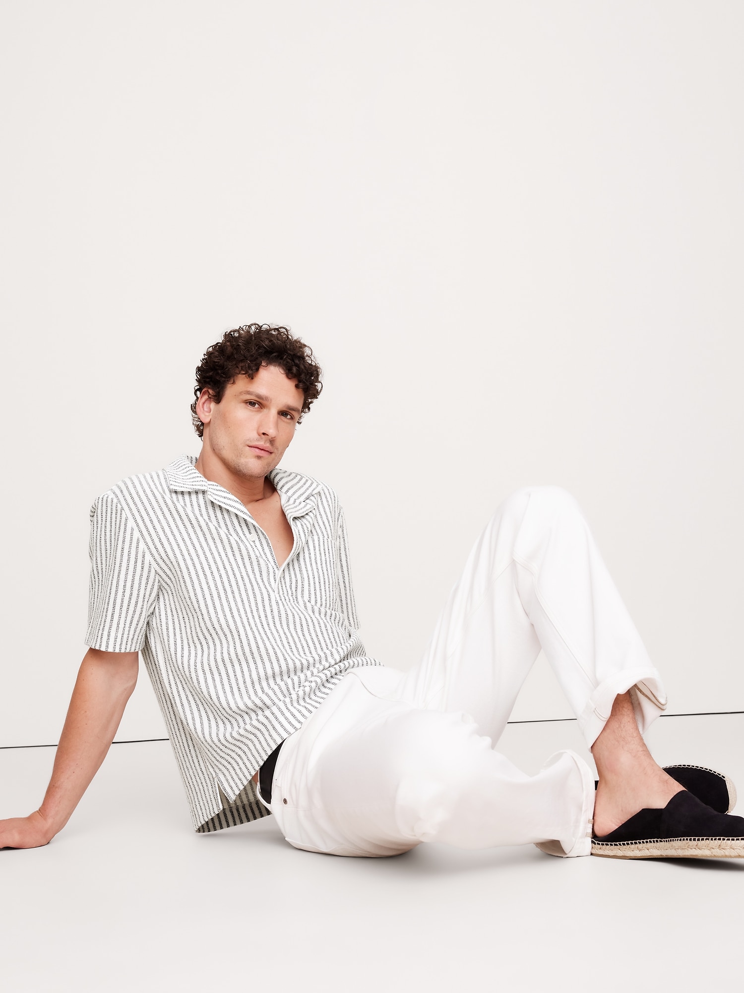 Stripe Terry Polo