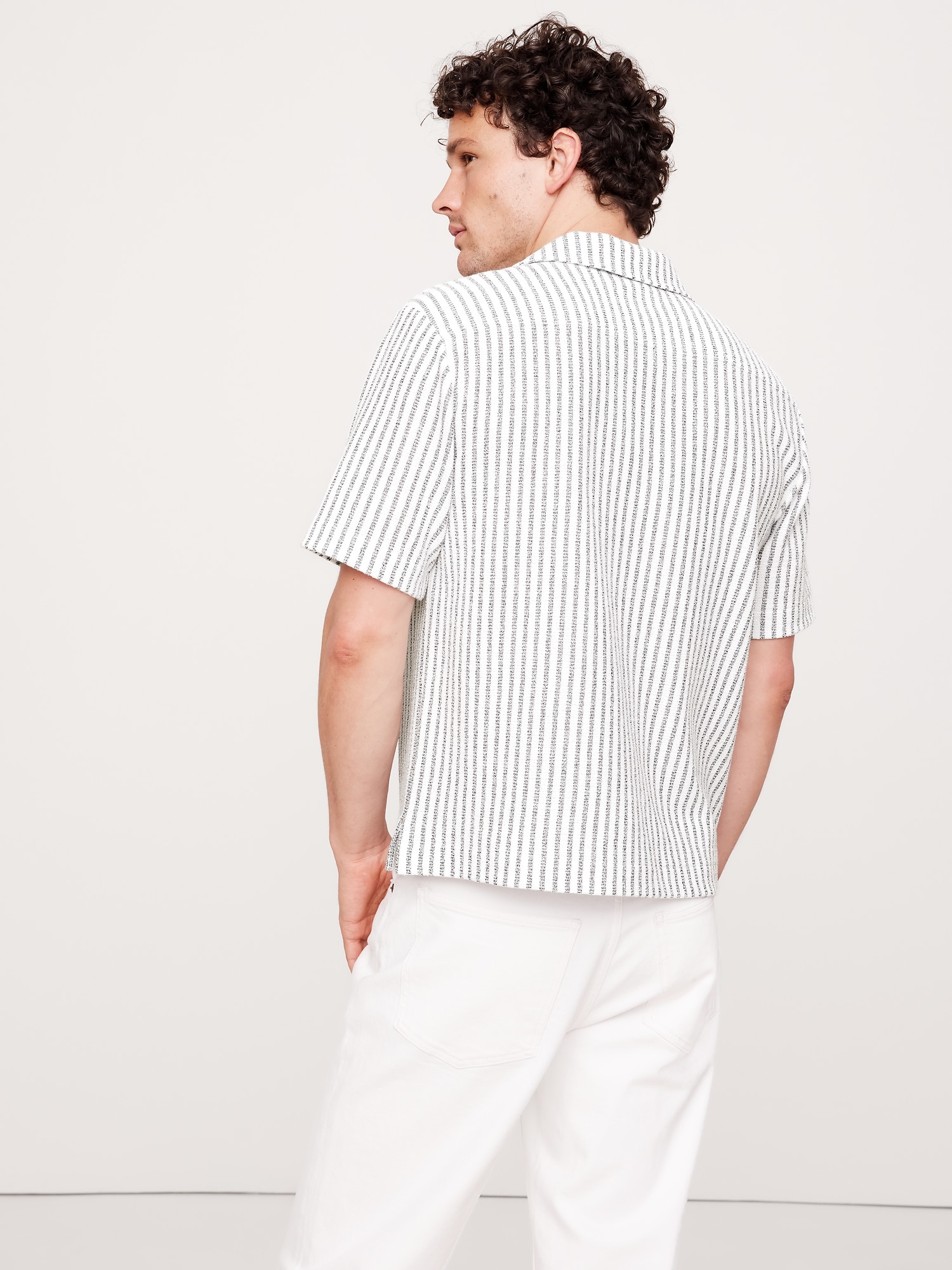 Stripe Terry Polo