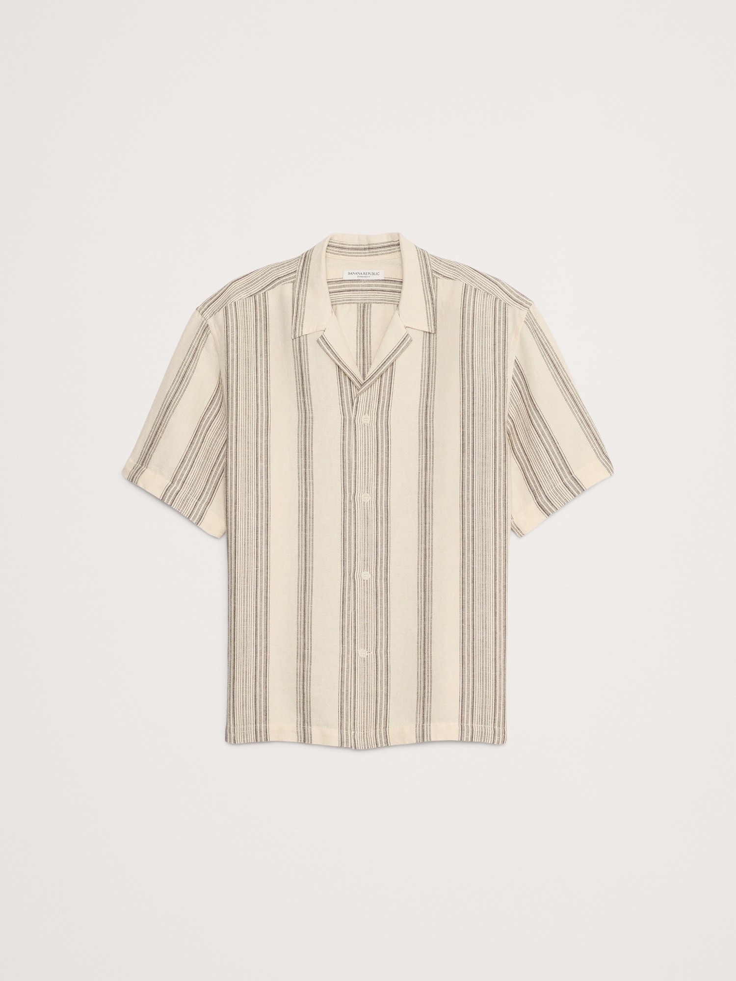Stripe Linen-Cotton Resort Shirt