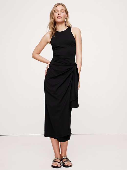 Knit Wrap Dress