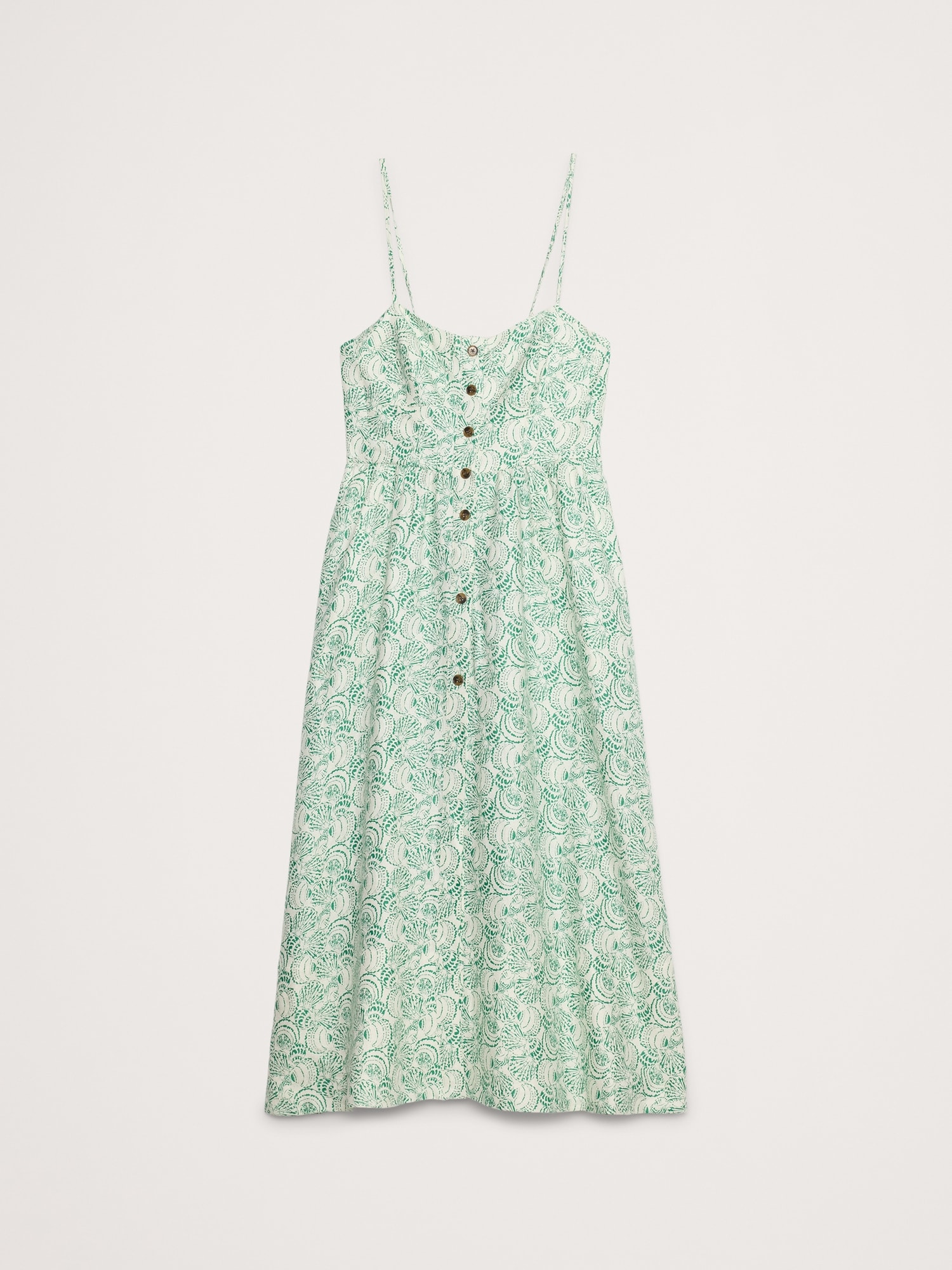 Linen Corset Long Midi Dress