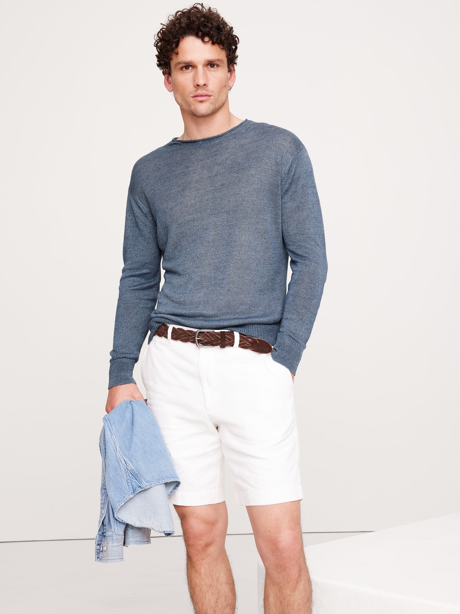 Linen Roll-Neck Sweater