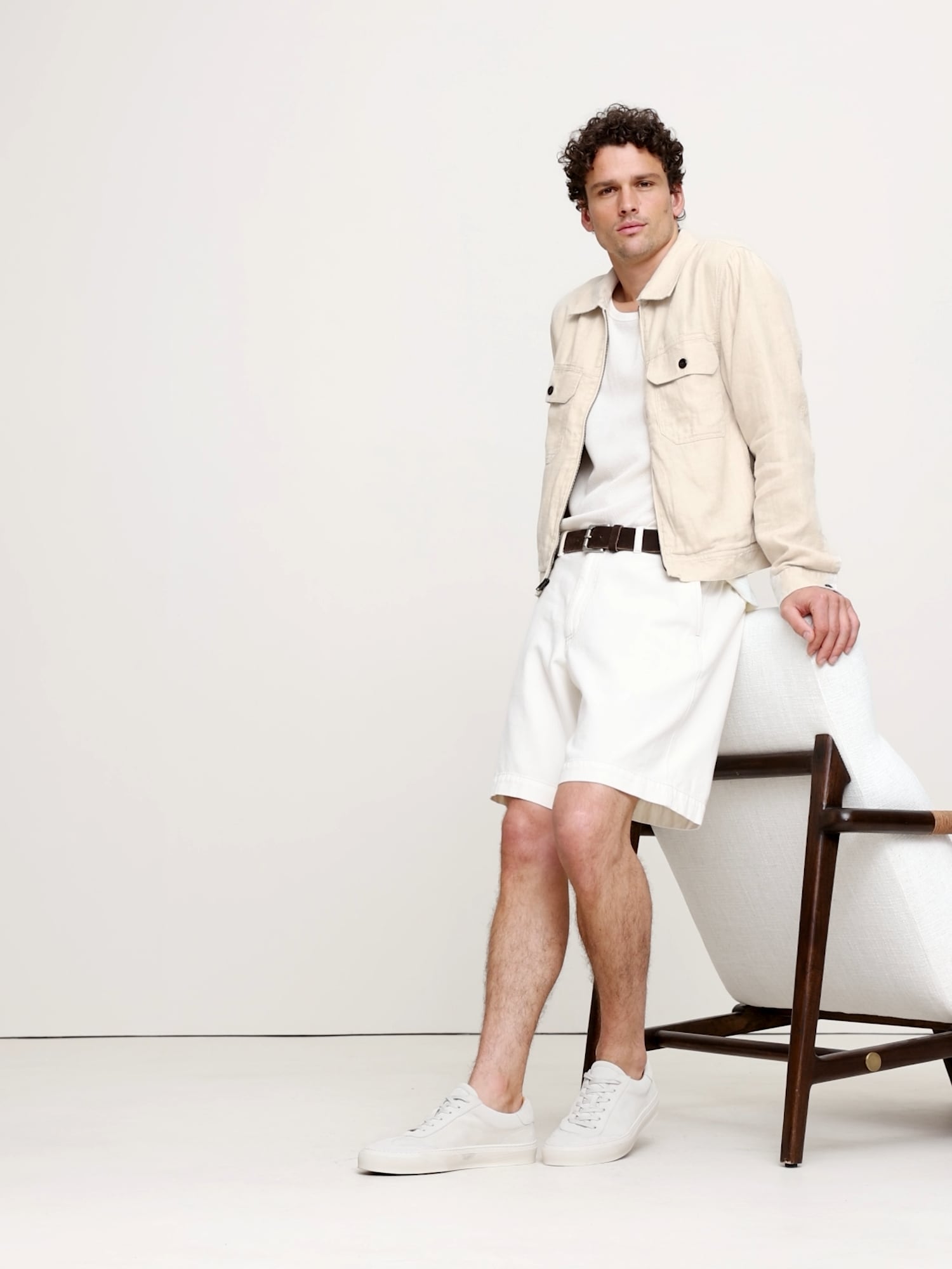 Image number 2 showing, Linen-Cotton Mechanic's Jacket