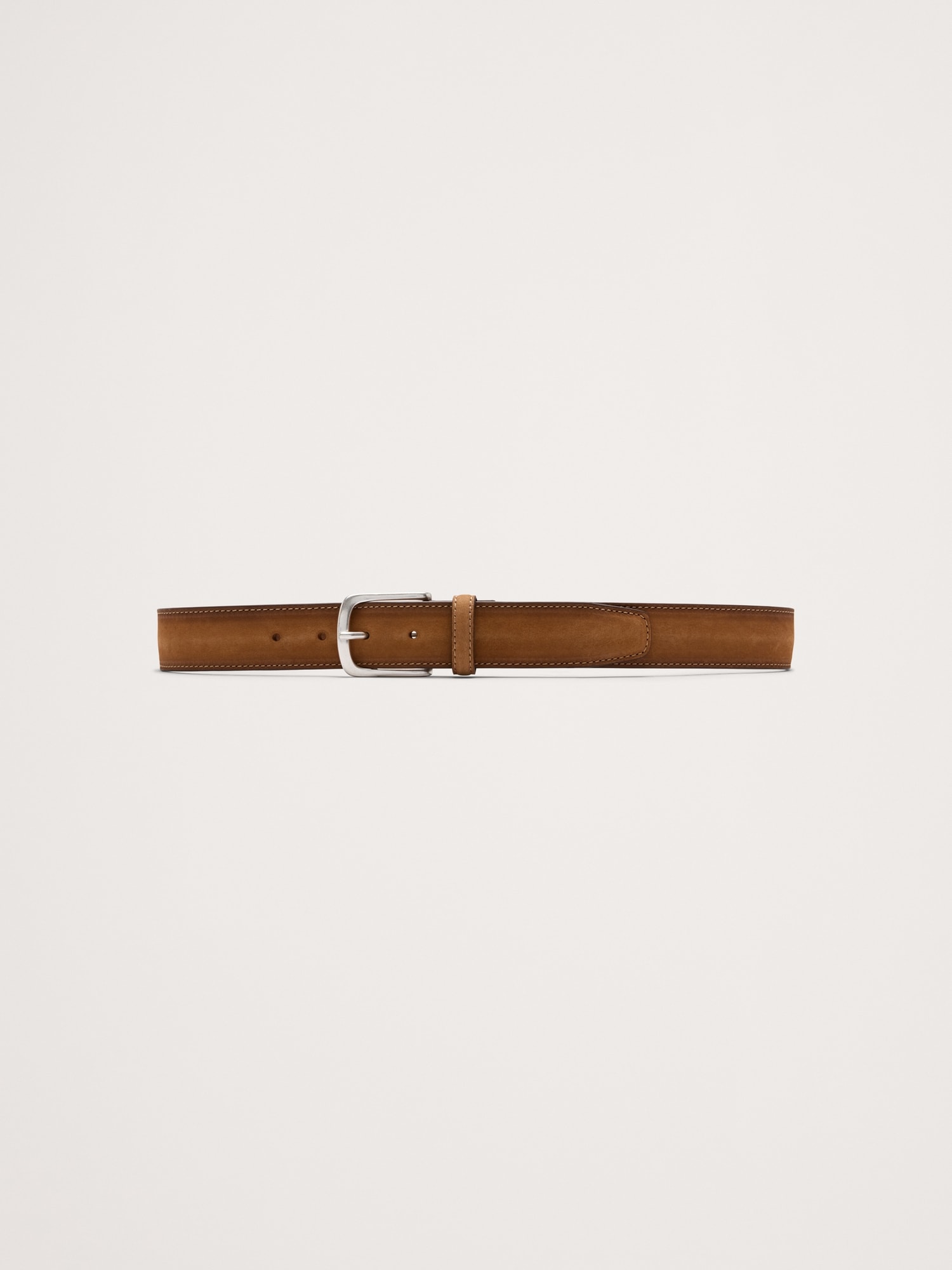Cinza Nubuck Leather Belt