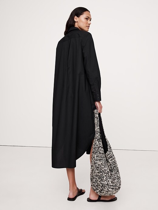 Cotton Poplin Asymmetrical Shirt Dress | Banana Republic Cotton Poplin Asymmetrical Shirt Dress | Banana Republic