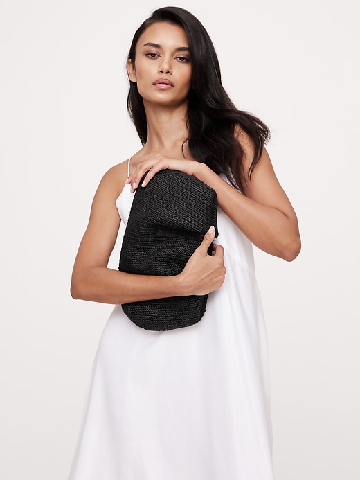 Raffia Clutch | Banana Republic