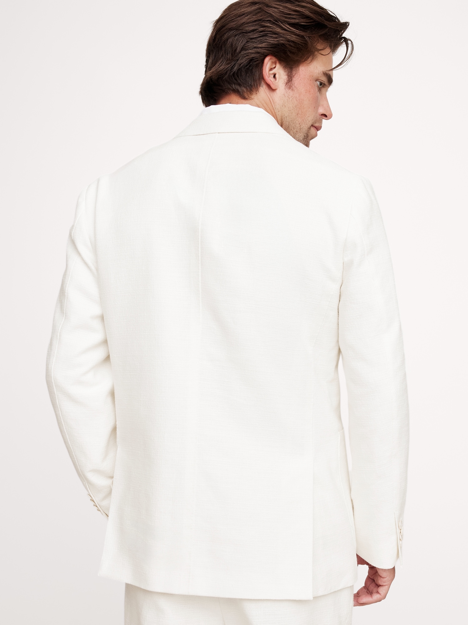 Cotton-Linen Blend Suit Jacket