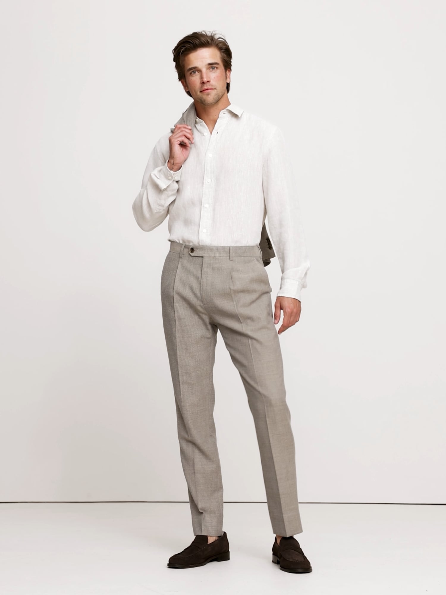 Image number 2 showing, Italian Wool Ventile Suit Pant