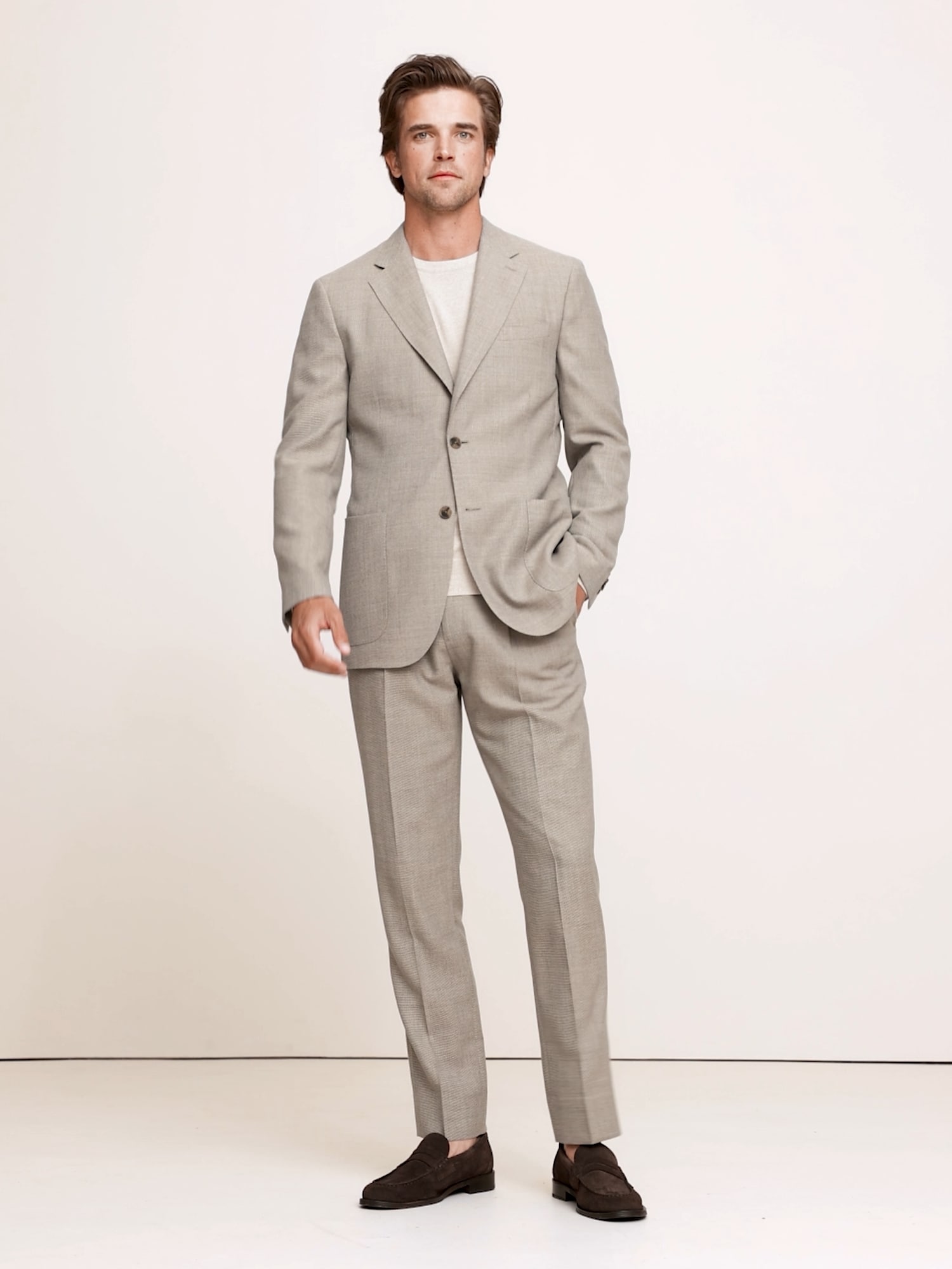 Image number 2 showing, Italian Wool Ventile Suit Jacket