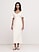 L'image numéro 2 présente Robe mi-longue en lin à décolleté en cœur