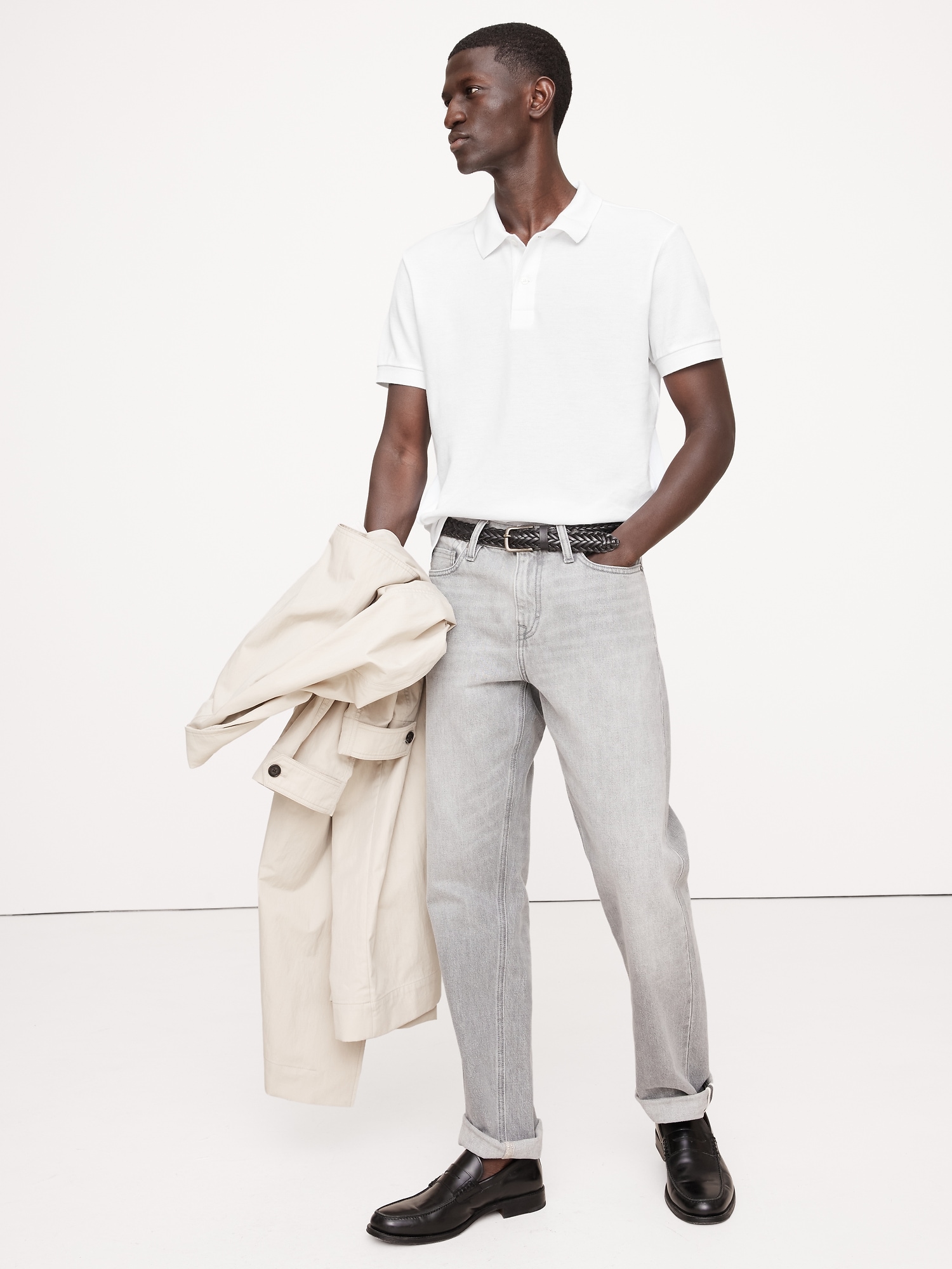 Sun-Faded Pique Polo