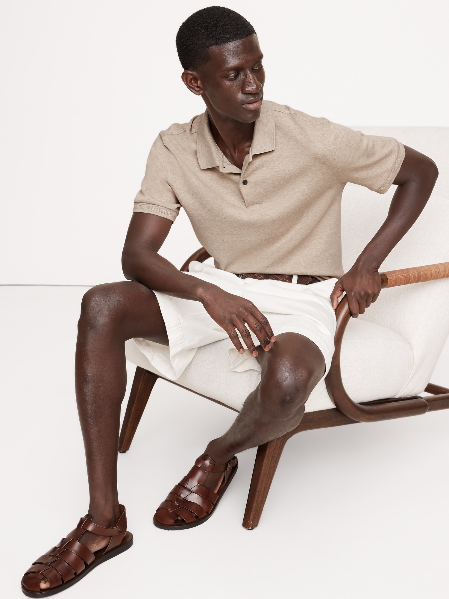 Luxury-Touch Polo - Beige