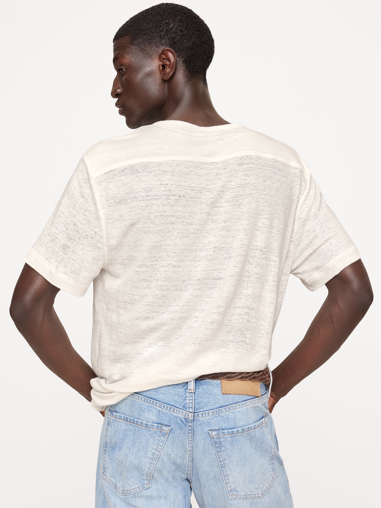 Linen Henley T-Shirt