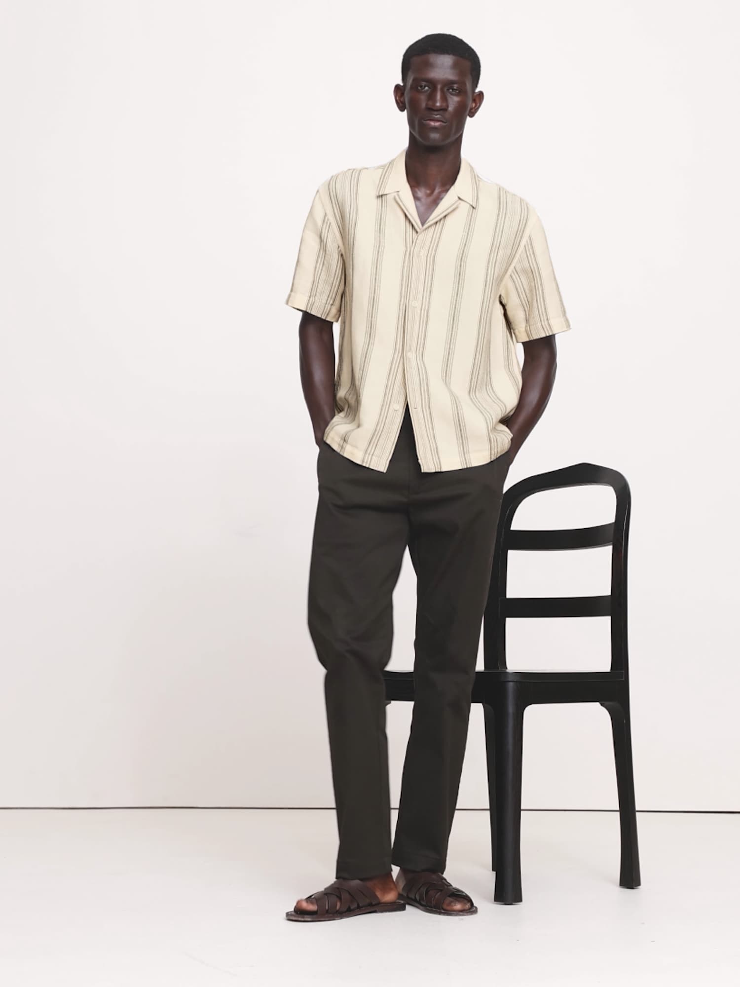 Image number 2 showing, Stripe Linen-Cotton Resort Shirt