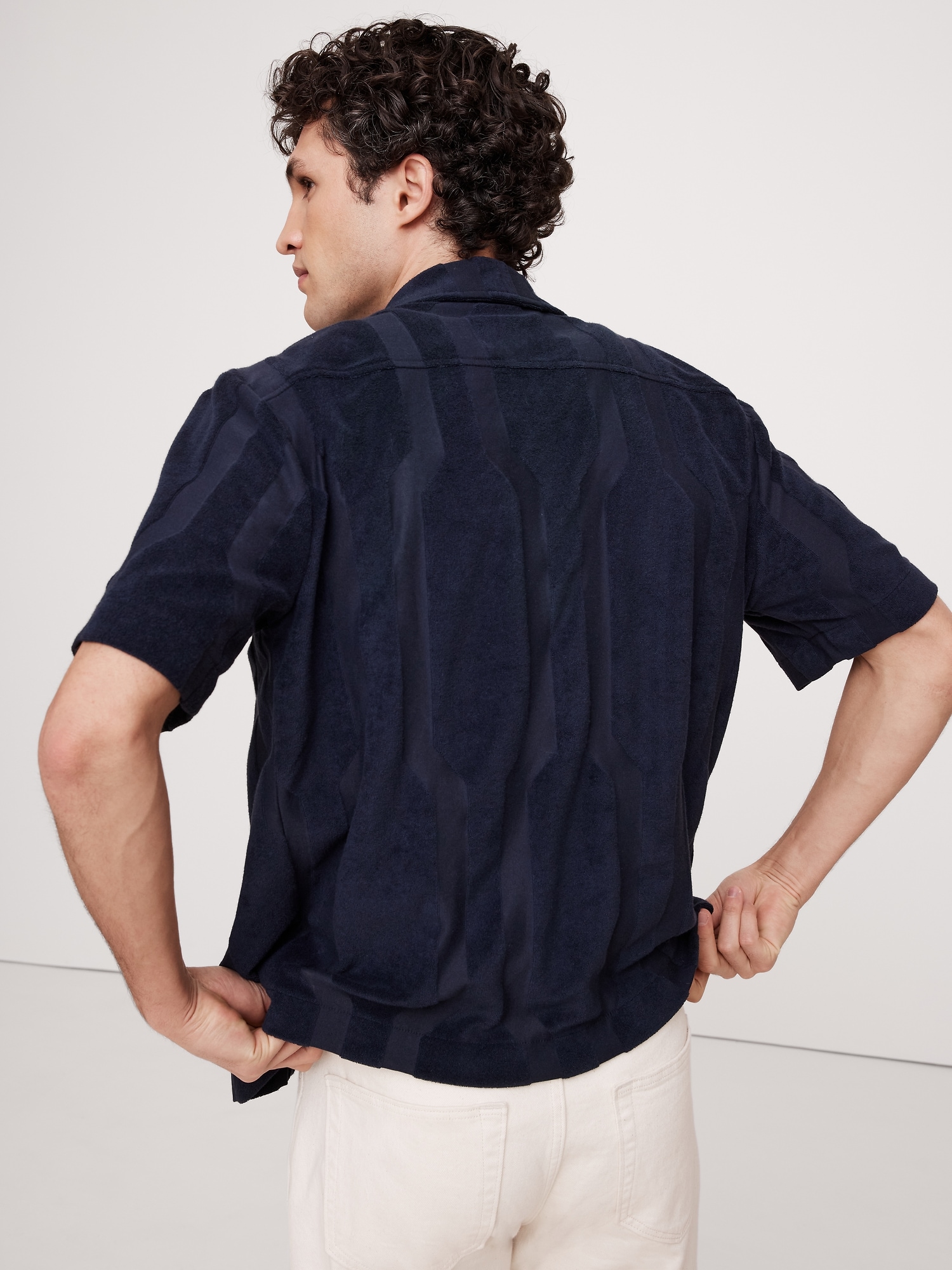 Textured Terry Resort Shirt