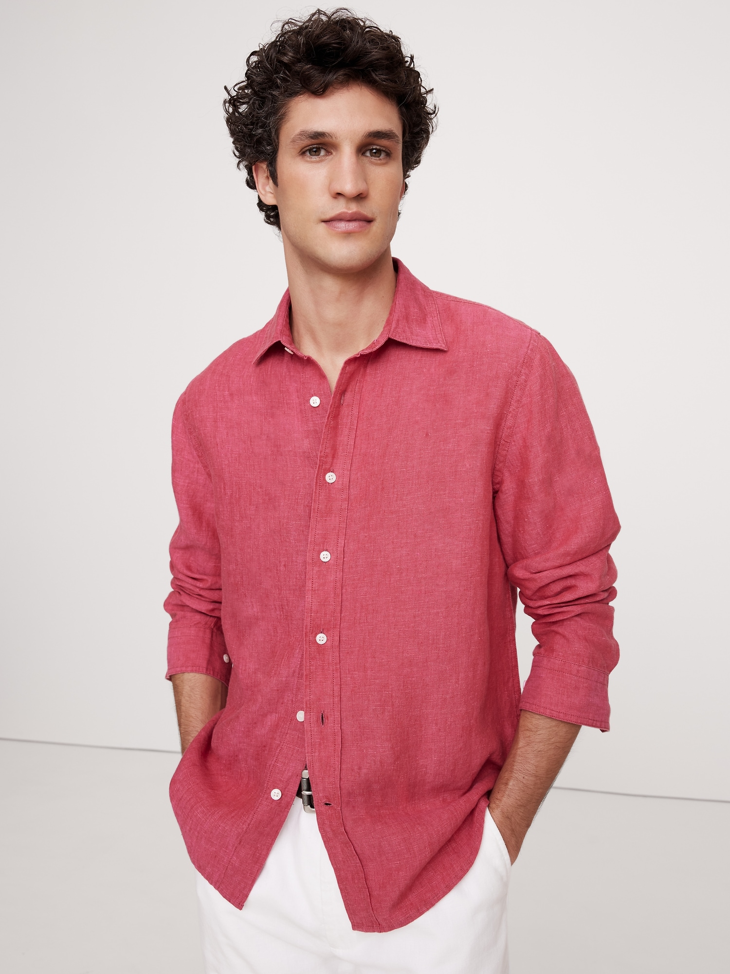 Standard-Fit Linen Shirt