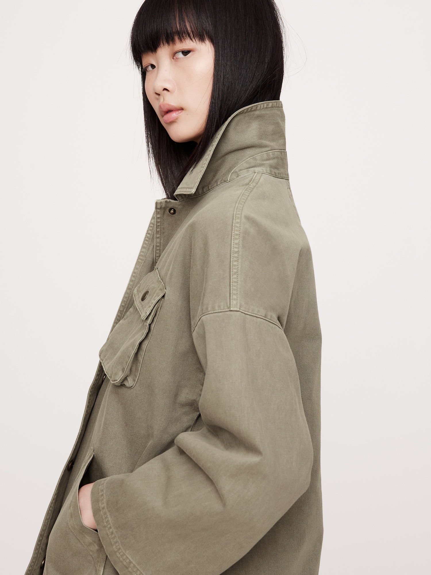 Washed Cotton Chore Jacket