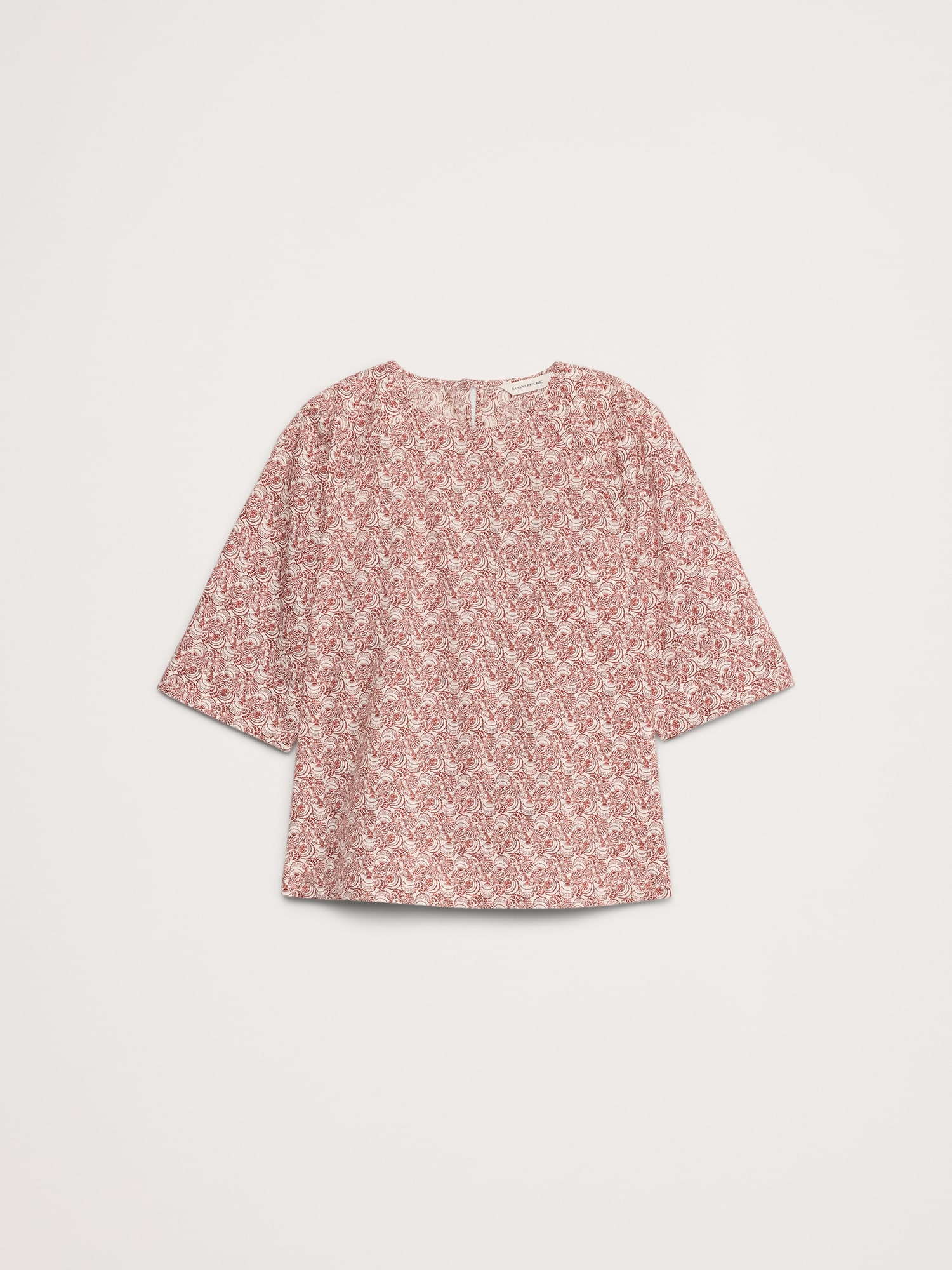 Cotton Poplin Trapeze Top