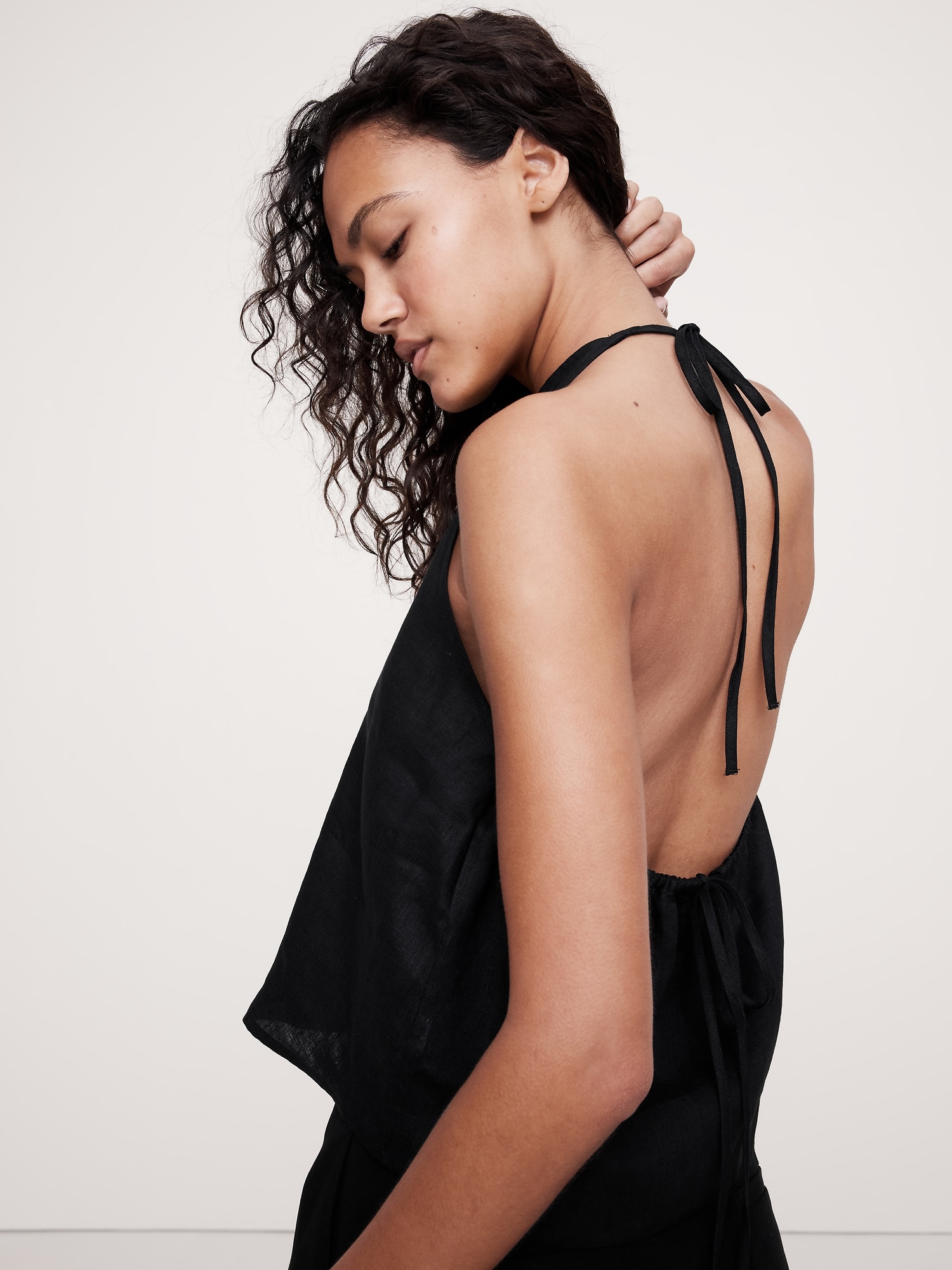 Linen Halter Top