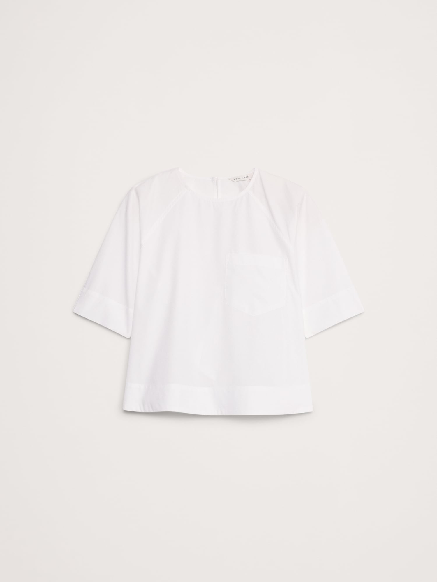 Cotton Poplin Trapeze Top