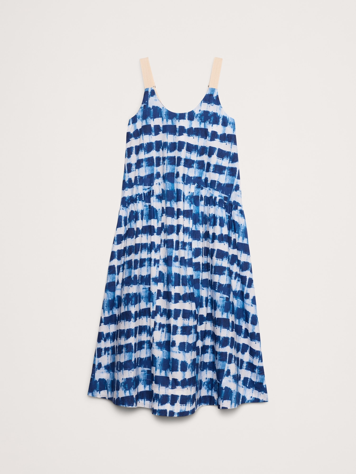 Cotton Poplin Swing Maxi Dress