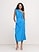 Image number 2 showing, Ruched Cotton Poplin One-Shoulder Maxi Dress