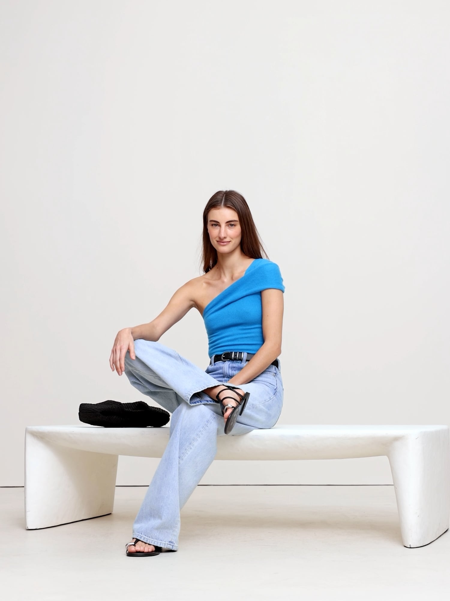 Image number 2 showing, Lightweight Cashmere Off-Shoulder Top