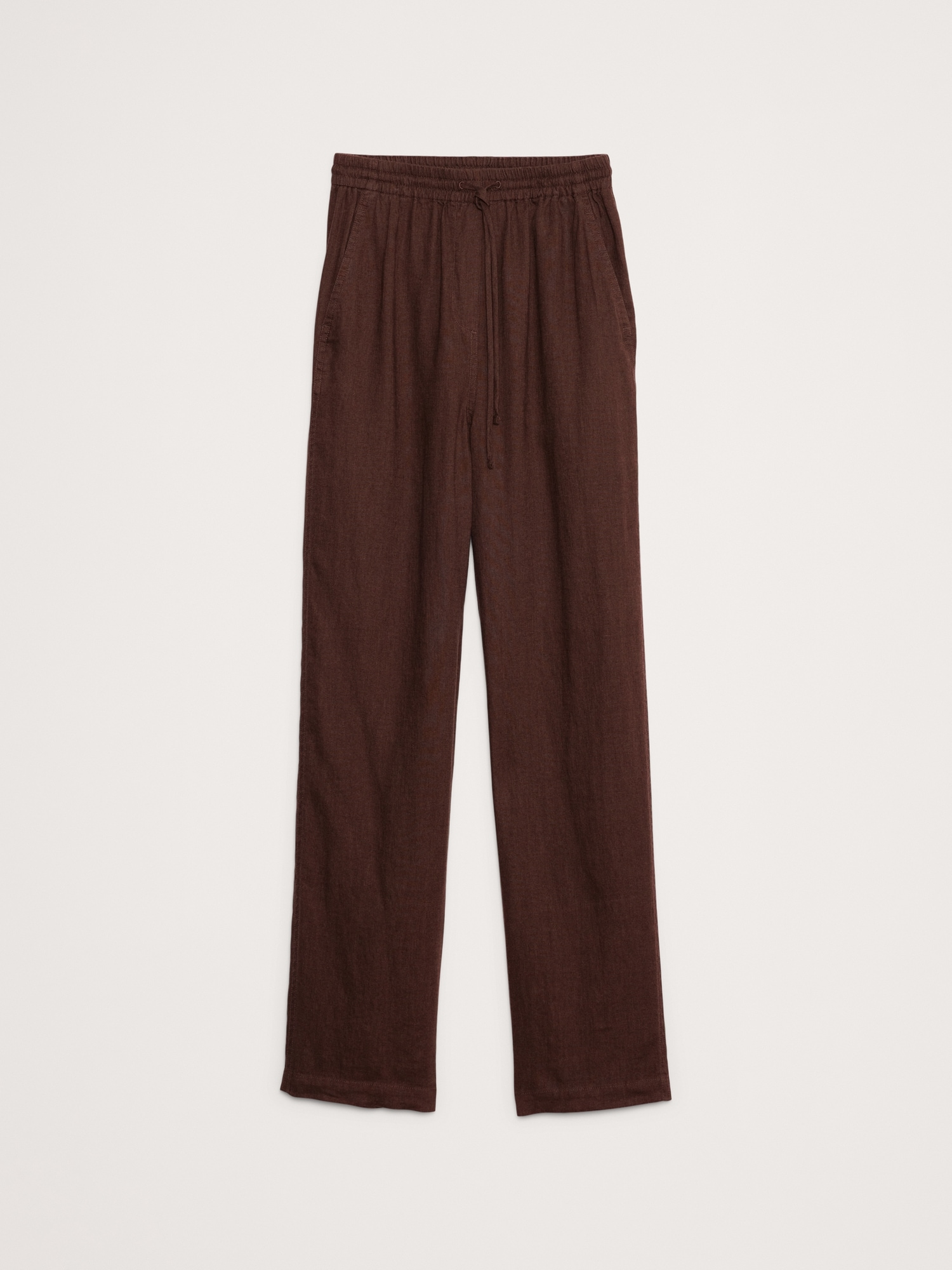 Linen Pull-On Ankle Pant
