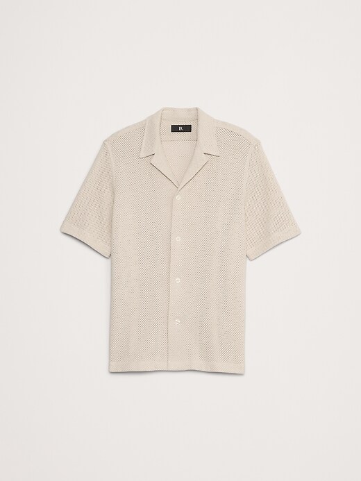 Mesh Resort Shirt | Banana Republic