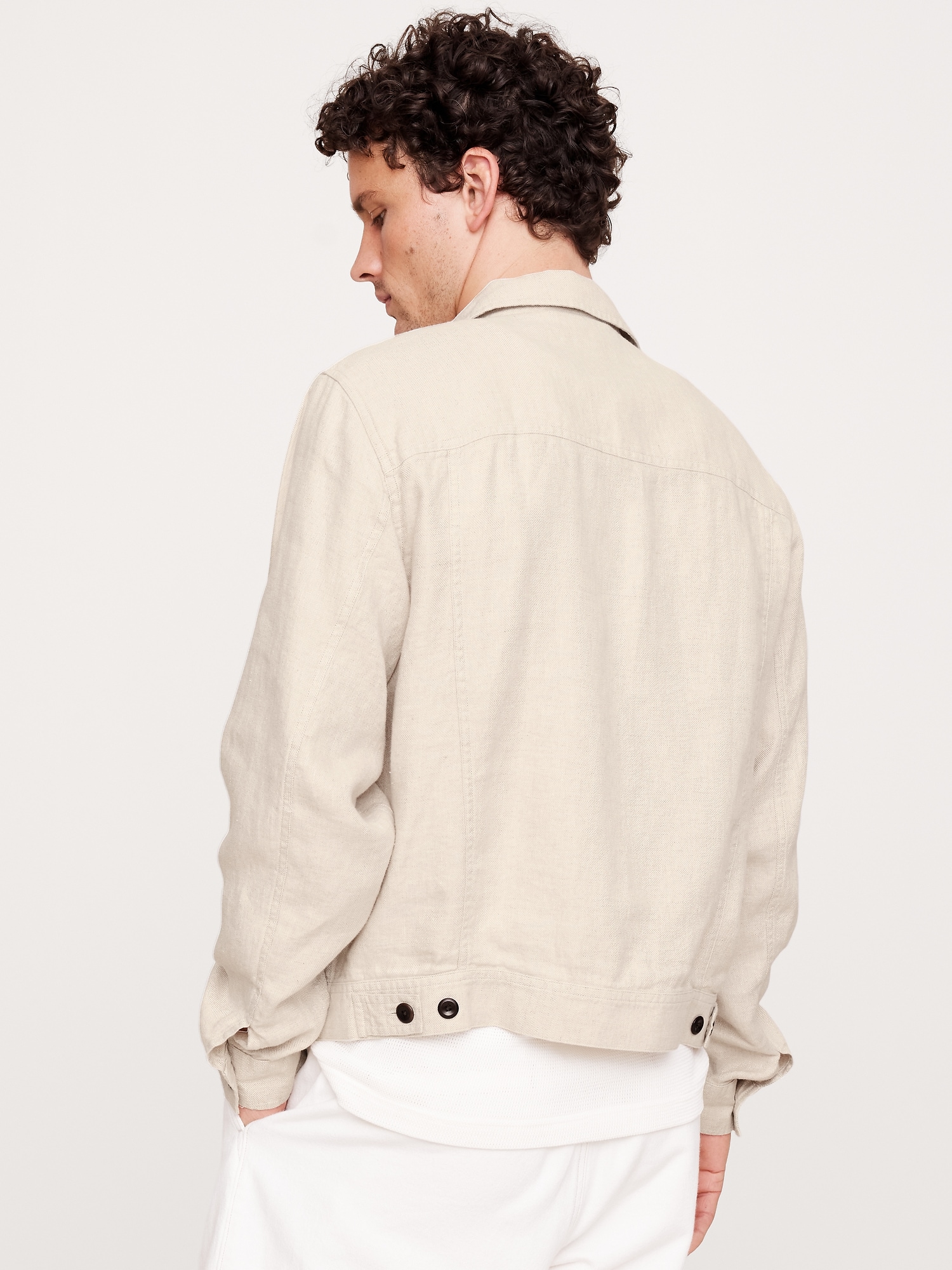 Linen-Cotton Mechanic's Jacket