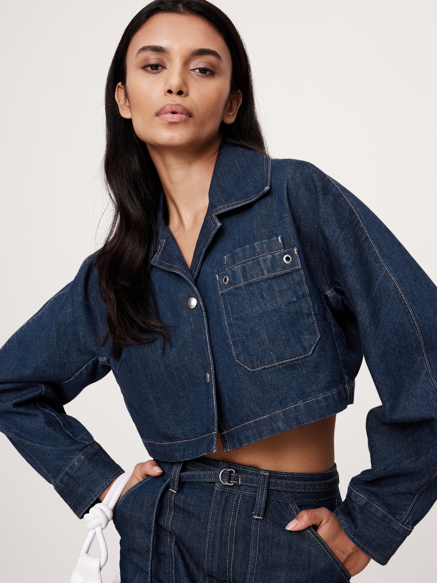 Ultra-Cropped Denim Jacket