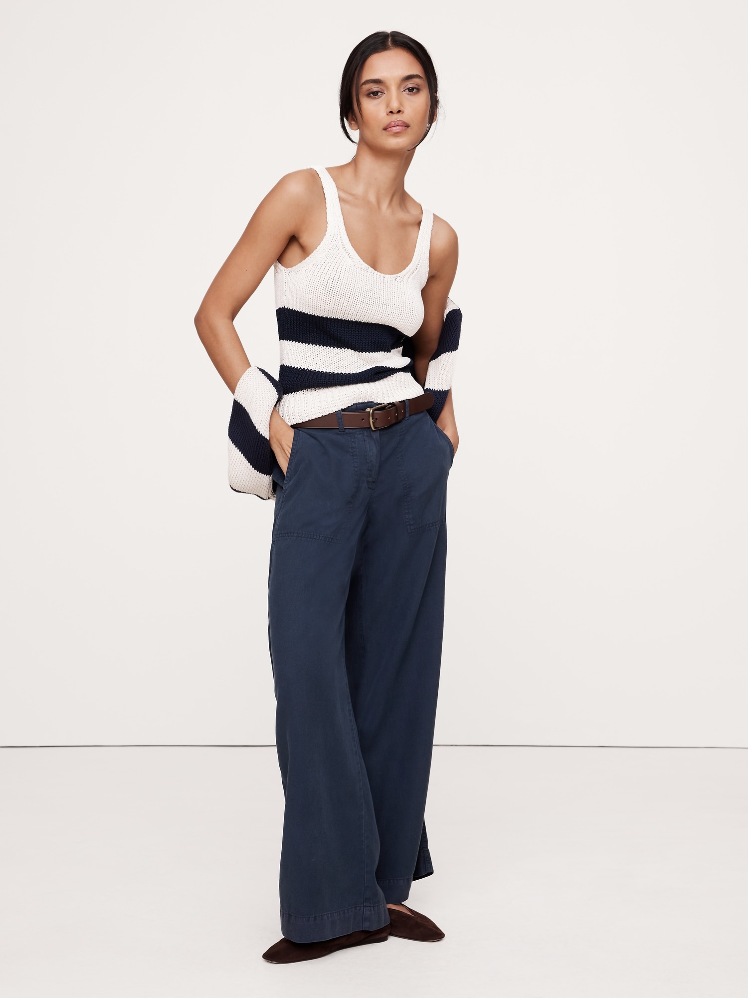 Soma Mid-Rise Wide-Leg Pant